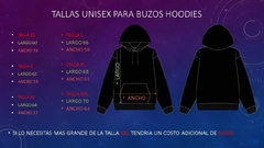 Banner de la categoría Guia de tallas Hoodies Buzos