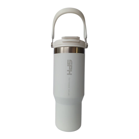 Vaso Térmico Sph Evo-cup 900ml + Funda Protectora Soft - Blanco