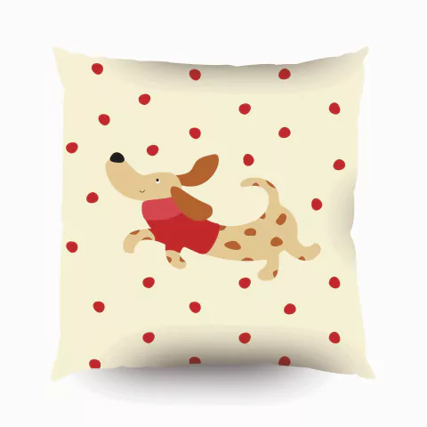 Almofada Cachorrinho Bolinhas - Coleção FuteDog - comprar online