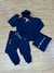Conjunto esportivo Puma x BMW M Motorsport na cor azul marinho com moletom com capuz, calça jogger e peça dobrada com logo BMW Motorsport visível