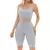 Conjunto Top E Bermuda Academia Fitness Empina E Levanta Bumbum Azul Claro