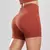 Feminino cor sólida cintura alta simples yoga fitness diário com nervuras espo - comprar online