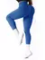 Feminino cor sólida cintura alta simples yoga fitness diário com nervuras espo - Vida e Força | Suplementos e Moda Fitness de Alta Performance 
