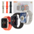 Relógio Inteligente/Smartwatch W9 MAX com 03 Pulseiras Eletromex