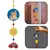 Adorno de Porta Infantil Anjo da Guarda Menino com Carrinho