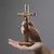 Crucifixo De Mesa E Parede Com Medalha De São Bento Dourado 19 Cm - comprar online