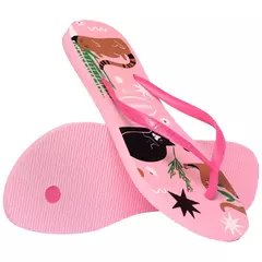CHINELO HAVAIANAS SLIM PETS ROSA GLOW na internet