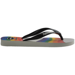 Havaianas Top Pride Branco/Preto - Loja dos Chinelos