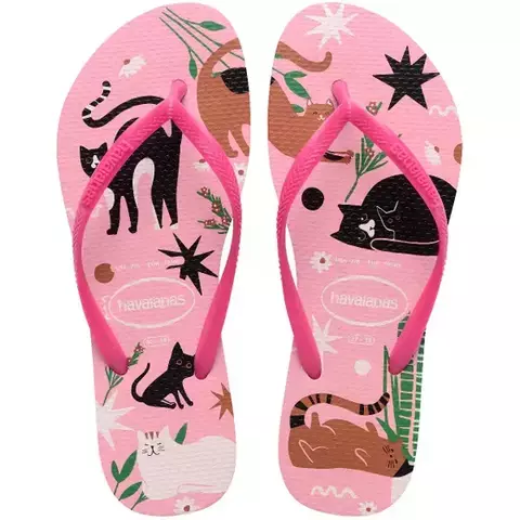 CHINELO HAVAIANAS SLIM PETS ROSA GLOW - comprar online