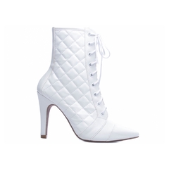 Bota Bico Fino Feminina Tamanho:38;Cor:Branco - comprar online