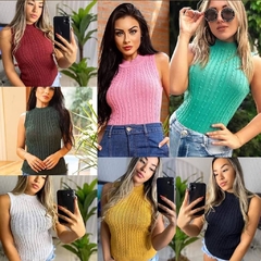 Regata Feminina Tranças Moda Blogueira na internet