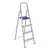 Escalera De Aluminio Plegable Tijera Mor 5102 120 Kg 4 Escalones - comprar online