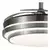 Ventilador De Techo Kanji Kjh-cfhb001sl Con 4 Palas De Plástico Color Transparente Estructura Color Plateado 50 220v - Isern Hogar