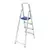 Escalera De Aluminio Plegable Tijera Mor 5102 120 Kg 4 Escalones en internet