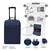 Valija Carry On Discovery Semi Rigida Plegable Cabina Viaje Color Azul - comprar online