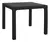 Mesa Harmony Plastico Simil Ratan Cuadrada 90 Cm Negra - comprar online