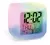 Reloj Digital Cubo Luces Led Alarma Despertador Temperatura Color Blanco - comprar online