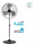 Ventilador De Pie Liliana Vpc22 Con 3 Palas De Metal Color Plata Estructura Color Negro/plata, 22 De Diámetro 220v - comprar online