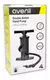 Inflador Manual Avenli 29p386 30cm 3 Boquillas Color Negro en internet
