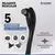 Masajeador Recargable De Percusión Cuerpo Entero Color Negro - comprar online