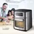 Freidora De Aire Suono Air Fryer 10 L Con Ventana 1700 W Color Plateado - comprar online