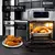 Freidora De Aire Suono Air Fryer 10 L Con Ventana 1700 W Color Plateado