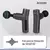 Imagen de Masajeador Pistola Portable Suono Recargable Snmc-1002 Negro