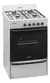 Cocina A Gas Longvie 12231b 56cm Blanca Cajón Parrilla Color Blanco - comprar online