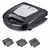 Sandwichera Tostadora Grill Panini Waflera 3 En 1 Winco W340 Color Plateado en internet