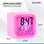 Reloj Digital Cubo Luces Led Alarma Despertador Temperatura Color Blanco - Isern Hogar