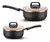Bateria De Cocina Aluminio Zafiro Negro/beige Mta 5 Piezas - tienda online
