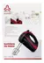 Batidora De Mano Ultracomb Bm-2608 Negra Y Roja 50 Hz 220 v Color Negro/rojo - comprar online