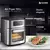 Freidora De Aire Suono Air Fryer 10 L Con Ventana 1700 W Color Plateado - tienda online