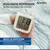 Reloj Digital Cubo Luces Led Alarma Despertador Temperatura Color Blanco - tienda online
