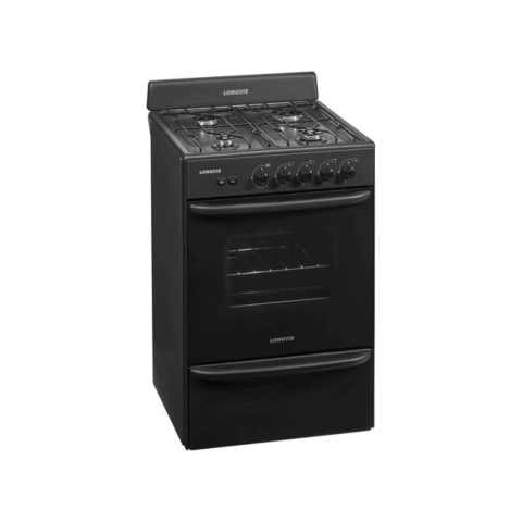 Cocina A Gas Longvie 12331g 56cm Grafito Cajón Parrilla Grafito