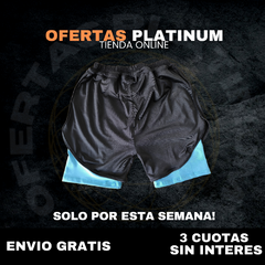 Super Promoción: 2 Short Premium Con calza + zapatillas Adidas Galaxy - tienda online