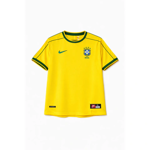 CAMISA BRASIL RETRÔ AMARELA (COPA 1998)