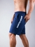 Bermuda Peruana Moletom Arm Exc Azul Logo Lateral - comprar online