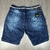 Bermuda Jogador Jeans Escuro Cordão Branco CTD 86 - loja online
