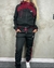 Conjunto Moletom Feminino NK Preto / Bordo - Bulls Outlet