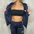 Conjunto Moletom Feminino NK Azul / Rosa - loja online