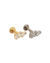Piercing Labret Mini Cluster com Zircônias - Titânio - comprar online