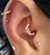Piercing Argola Borboleta Navete Cravejado Zircônias - Titânio na internet
