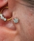 Piercing Labret Florzinha Zircônias - Titânio na internet