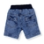Bermuda jeans para bebê com ribana na cintura - comprar online