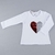 Blusa Com Estampa De Coração Para Menina