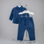 Conjunto infantil de veludo> camisa e calça