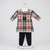 Conjunto Para Bebê Vestido Xadrez Burberry e Meia Calça