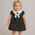 Vestido Infantil em Jackard Xadrez Rodadinho - comprar online