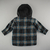 Camisa Infantil Flanelada Xadrez com Capuz e Forro em Cetim - loja online
